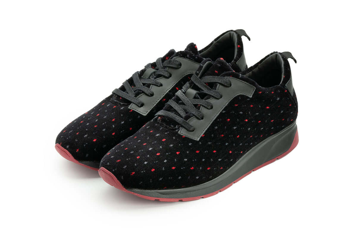 Sneakers TRAINERS TRAIN CITÉ - Upcycled, corduroy | Black
