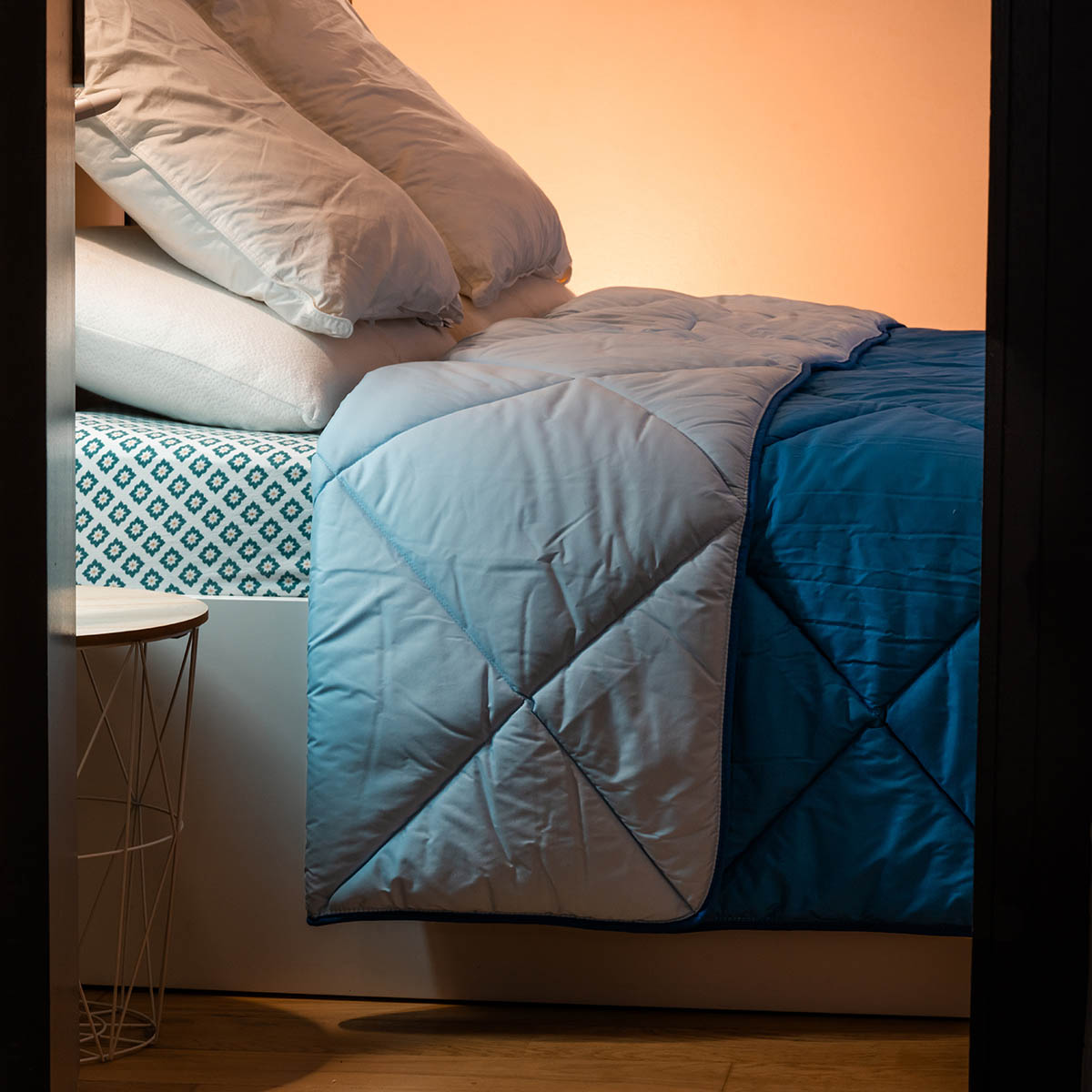 Couette lestée/pondérée | Bleu - Fabrication artisanale