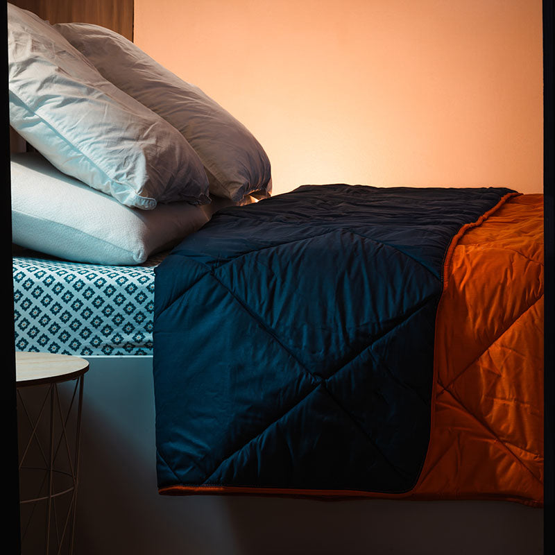 Couette lestée/pondérée Orange - Fabrication artisanale