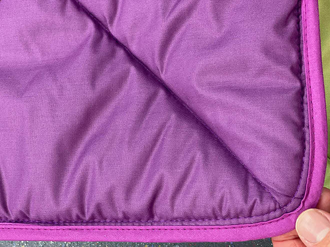 Couette de lit | TOUTE SAISON | Durable et éco-responsbale - Violet-Pistache