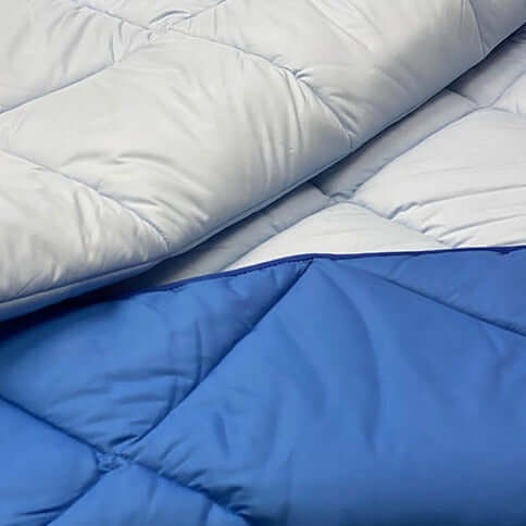 Couette lestée/pondérée | Bleu - Fabrication artisanale